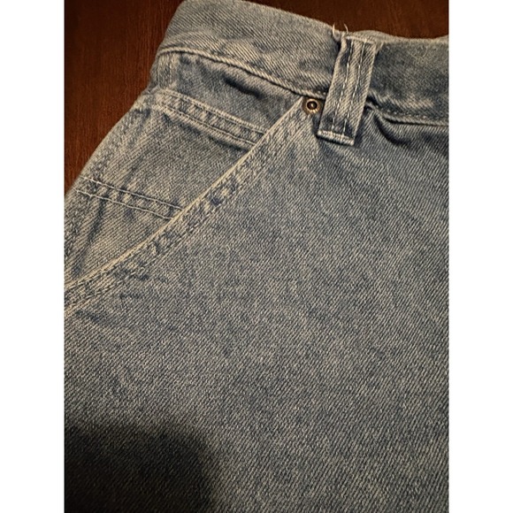 Bugle Boy Women's Vtg Denim Light Wash Cargo Shorts Sz 12 - High Waist -80's Mom - Picture 3 of 6